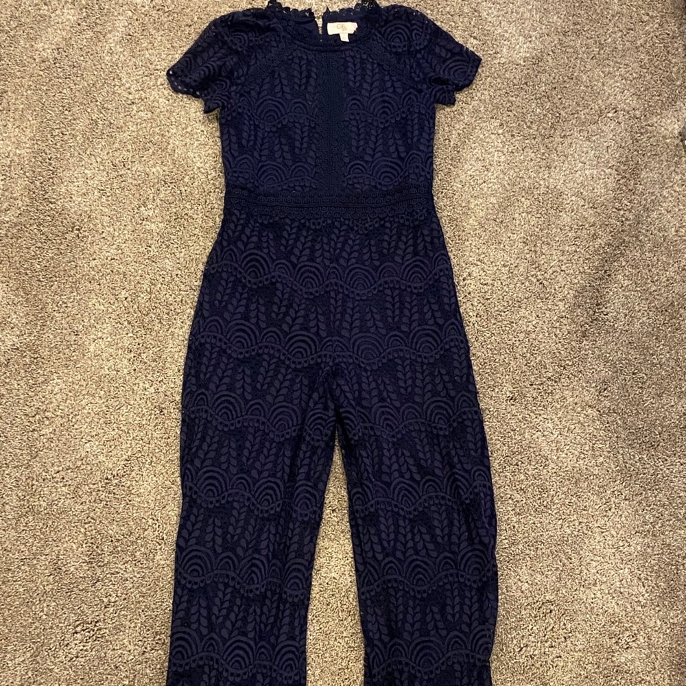 GB Girls Navy Jumpsuit Size 10